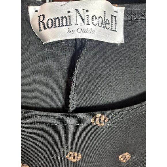 Ronni Nicole II‎ By Ouida Women’s Black Shimmer Stretch Lined Long Dress - Picture 5 of 6